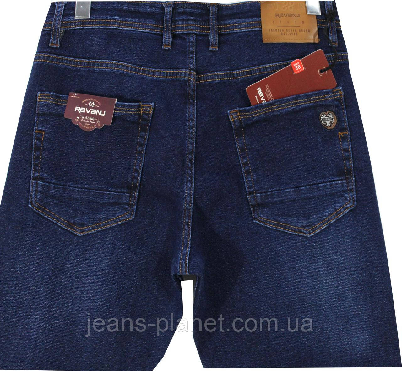 Джинсы мужские молодёжные зауженные Revanj синего цвета 36 размер — изображение 4