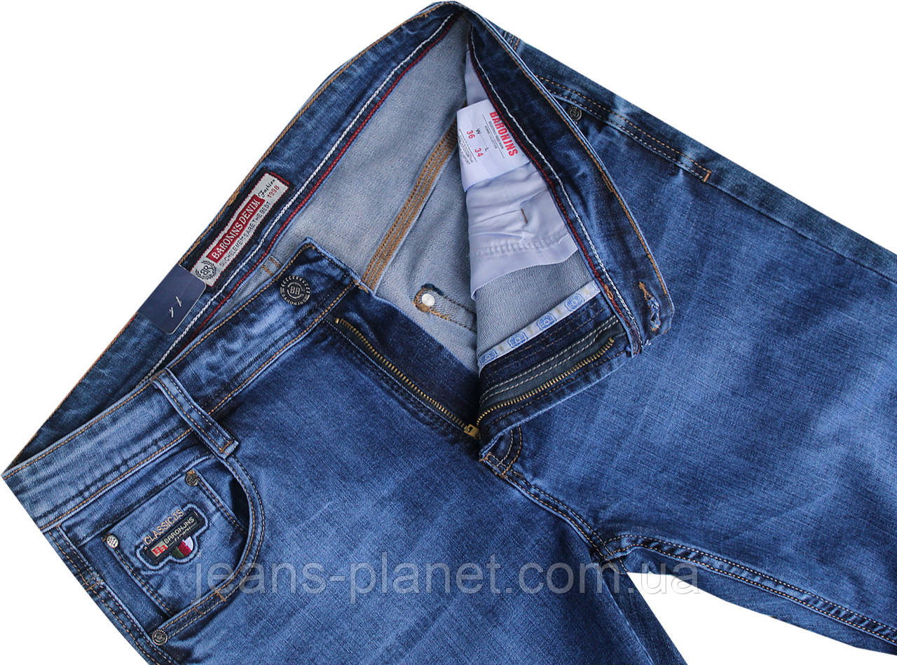 Джинсы мужские классического покроя Baron 36 размер — изображение 4