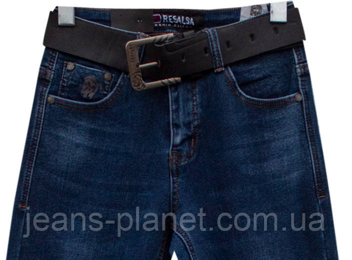 Джинсы мужские зимние молодёжные Resalsa синего цвета — изображение 3