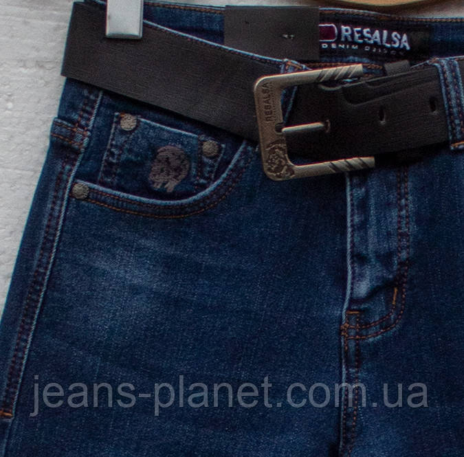 Джинсы мужские зимние молодёжные Resalsa синего цвета — изображение 5