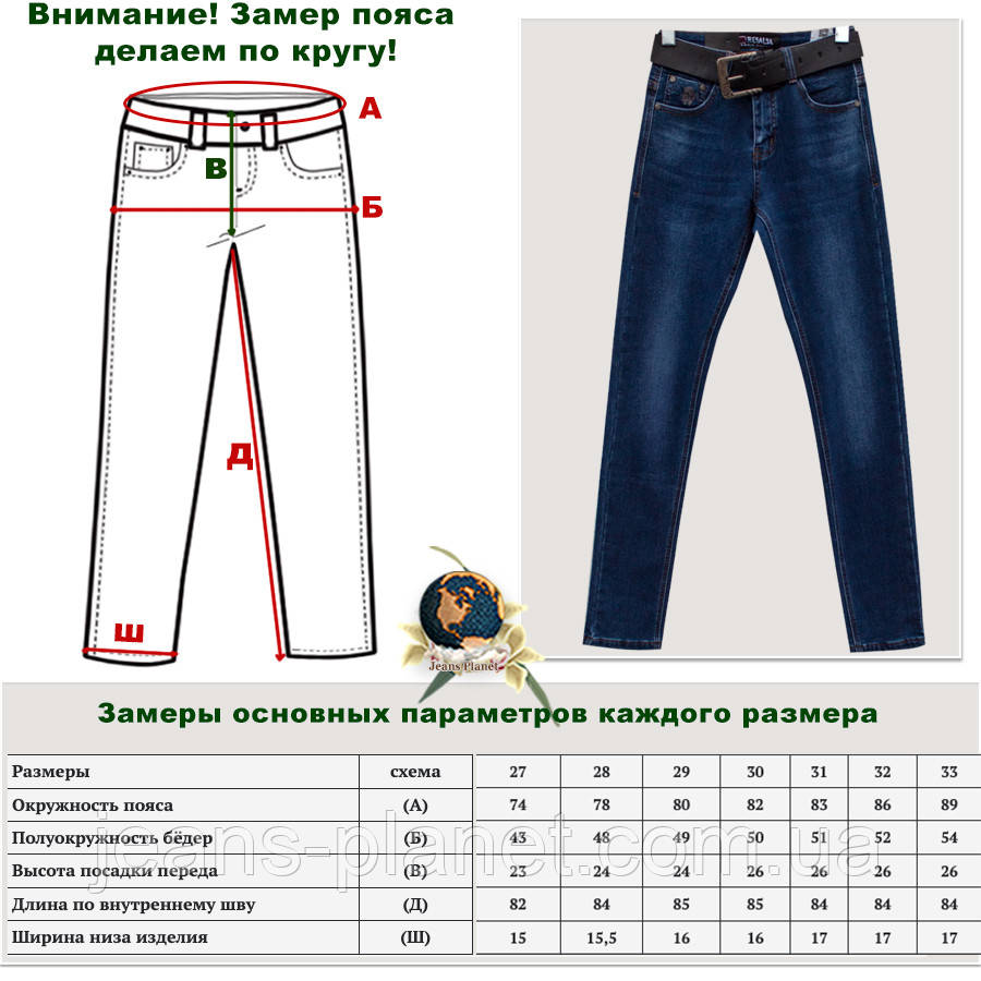 Джинсы мужские зимние молодёжные Resalsa синего цвета — изображение 2