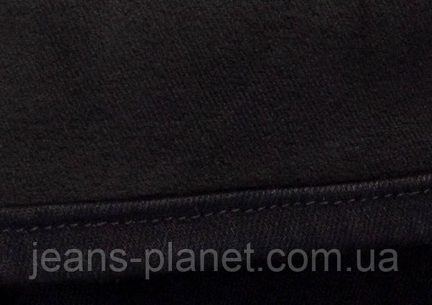 Джинсы женские зимние утеплённые Мом Liana - Lady N чёрного цвета — изображение 7