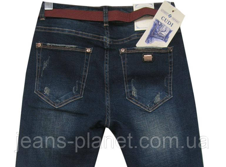 Джинсы женские бойфренд Cudi с лампасами на боках 26-27 размер — изображение 3