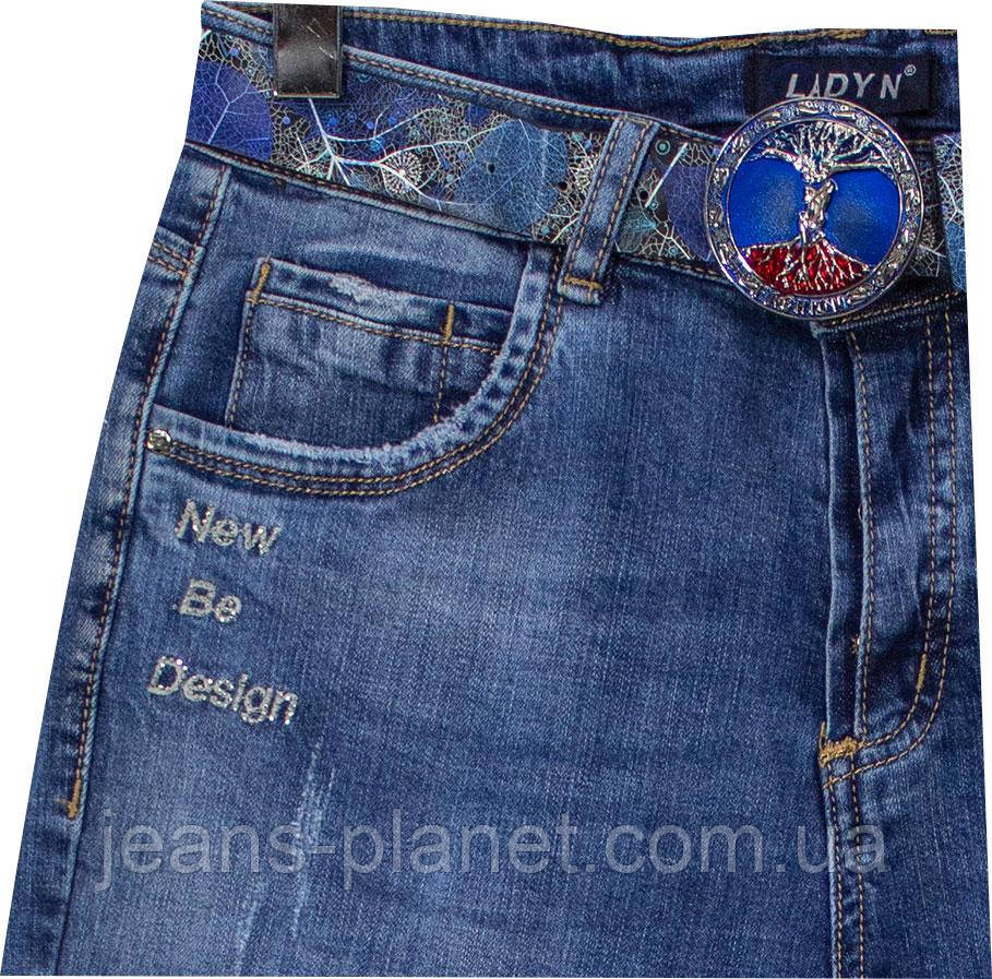 Модні жіночі джинси бойфренди з камінцями Lady N 28 розмір — изображение 2