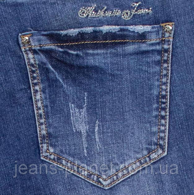 Модні жіночі джинси бойфренди з камінцями Lady N 28 розмір — изображение 3