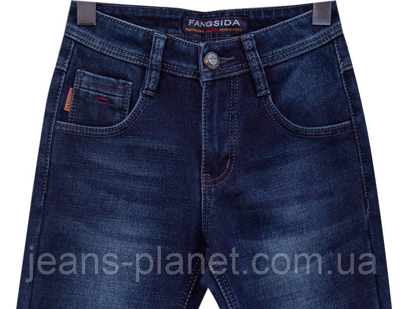 Джинси модні утеплені дичячі на хлопчика Fangsida — изображение 4