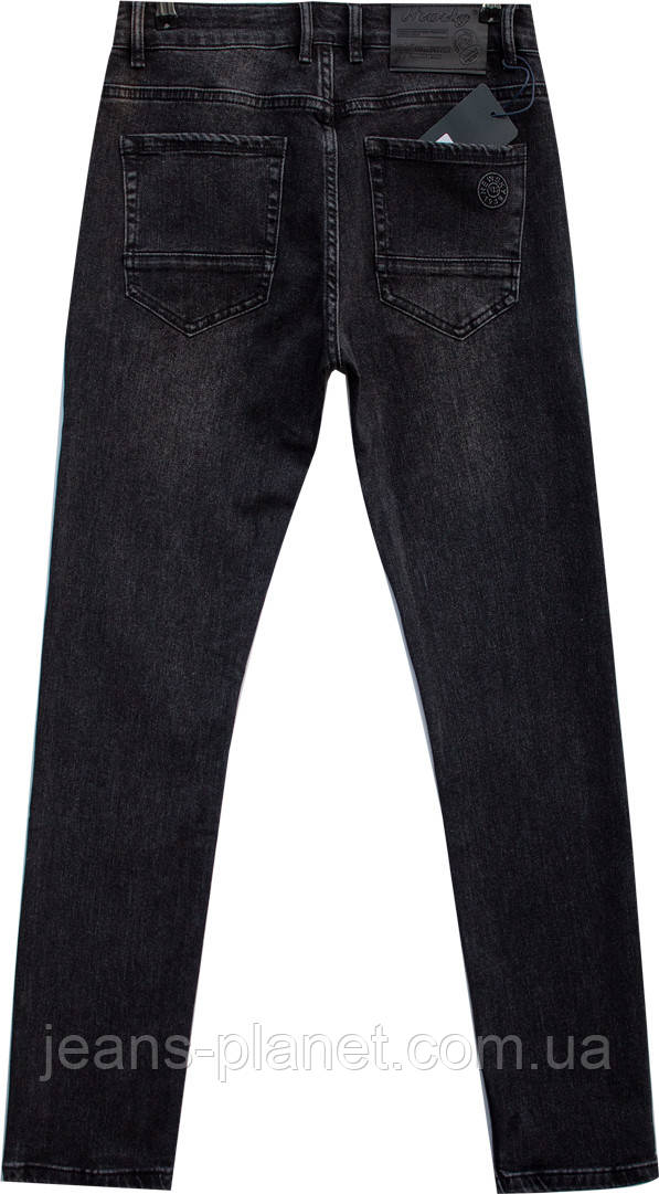 Джинси чоловічі класичні темно-сірого кольору New Sky 30 розмір — изображение 4