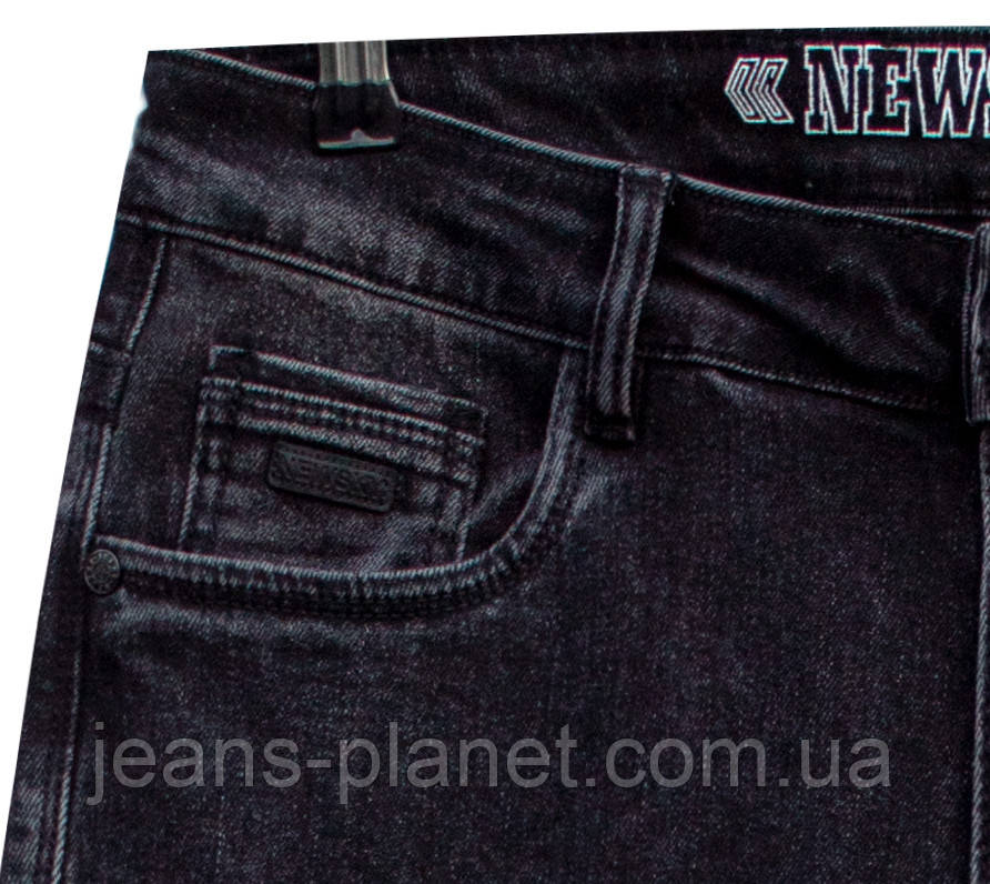 Джинси чоловічі класичні темно-сірого кольору New Sky 30 розмір — изображение 6