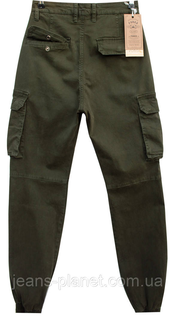 Чоловічі зимові джинси джогери карго Forex на манжеті колір хакі — изображение 7