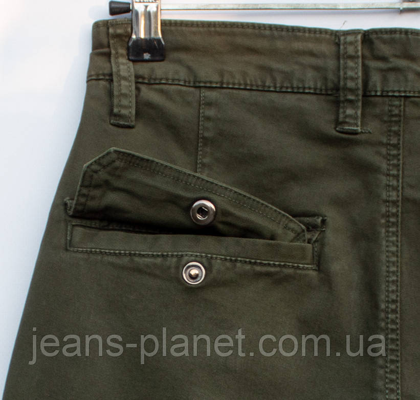 Чоловічі зимові джинси джогери карго Forex на манжеті колір хакі — изображение 4