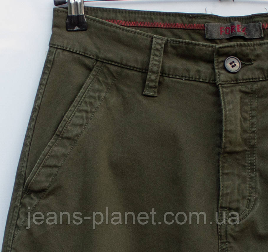 Чоловічі зимові джинси джогери карго Forex на манжеті колір хакі — изображение 3