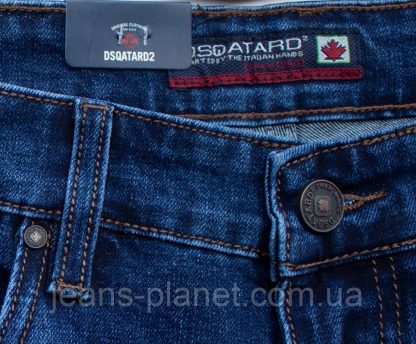 Джинси чоловічий класичні темно-синього кольору Dsqatard — изображение 6