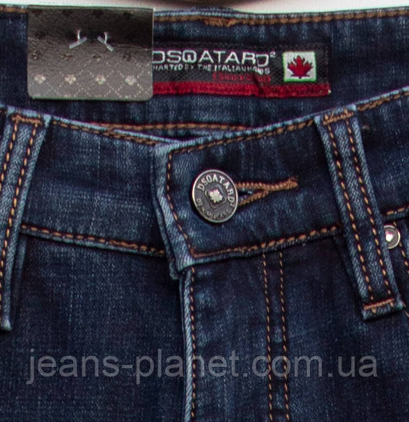 Джинси чоловічі зимові класичні темно-синього кольору — изображение 7