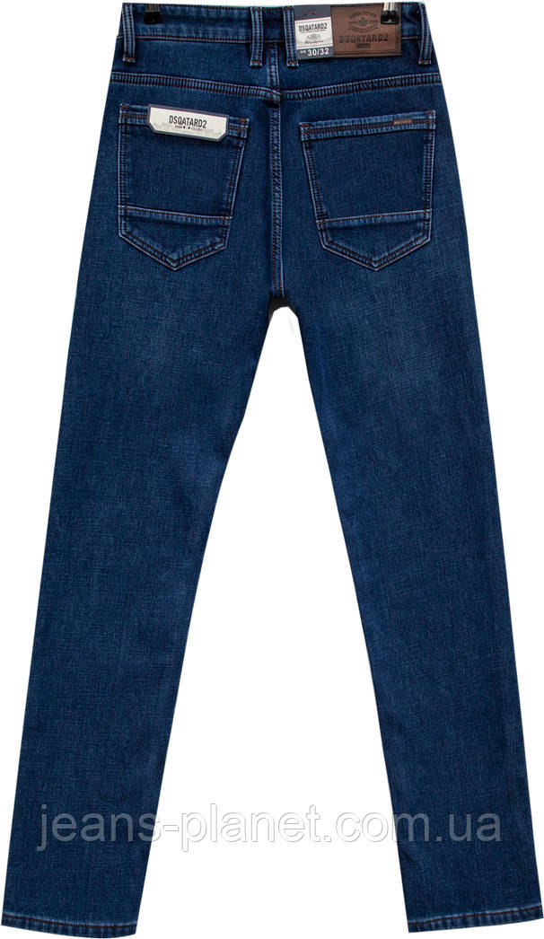 Джинси чоловічі класичні утеплені на флісі Dsqatard - 2308 — изображение 9