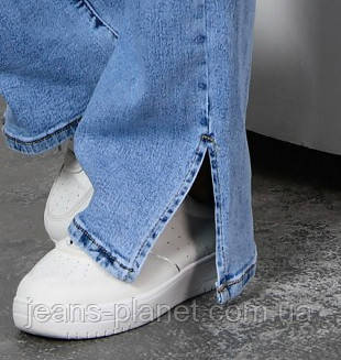 Модні жіночі джинси палацо з розрізами 29 розмір — изображение 5