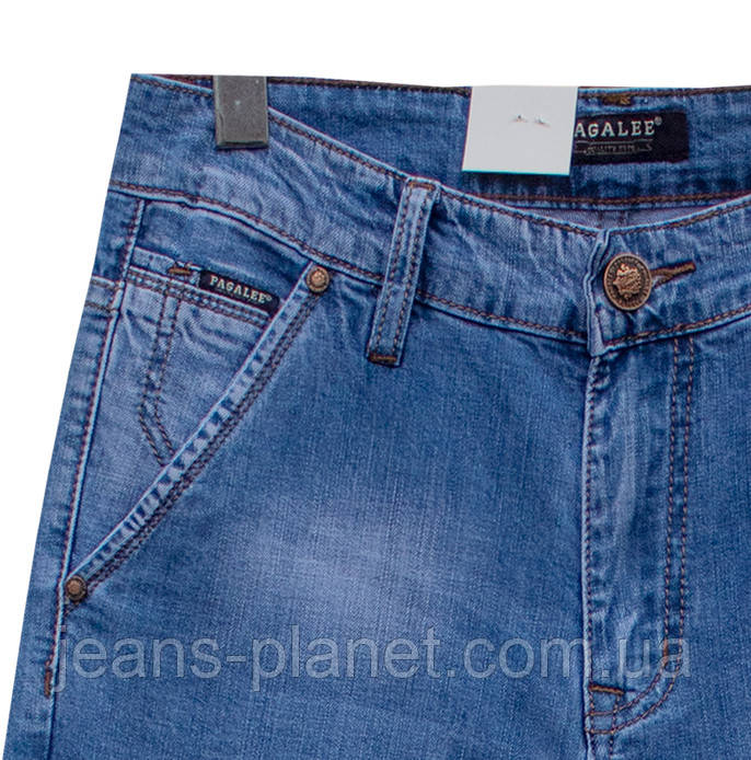 Джинси чоловічий класичні з косими кишенями весна-літо — изображение 3