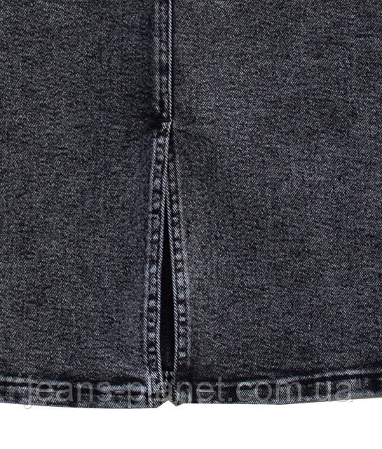 Джинсова класична юбка олівець Vanver колір сірий графіт — изображение 5