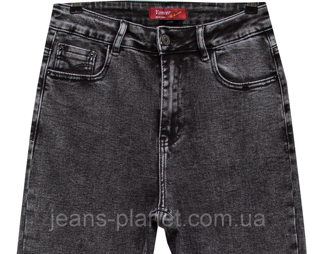 Джинси жіночі класичні прямі Vanver колір сірий графіт — изображение 5