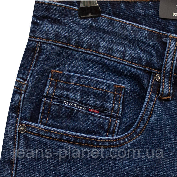 Джинси чоловічий класичні темно-синього кольору Dsqatard — изображение 5