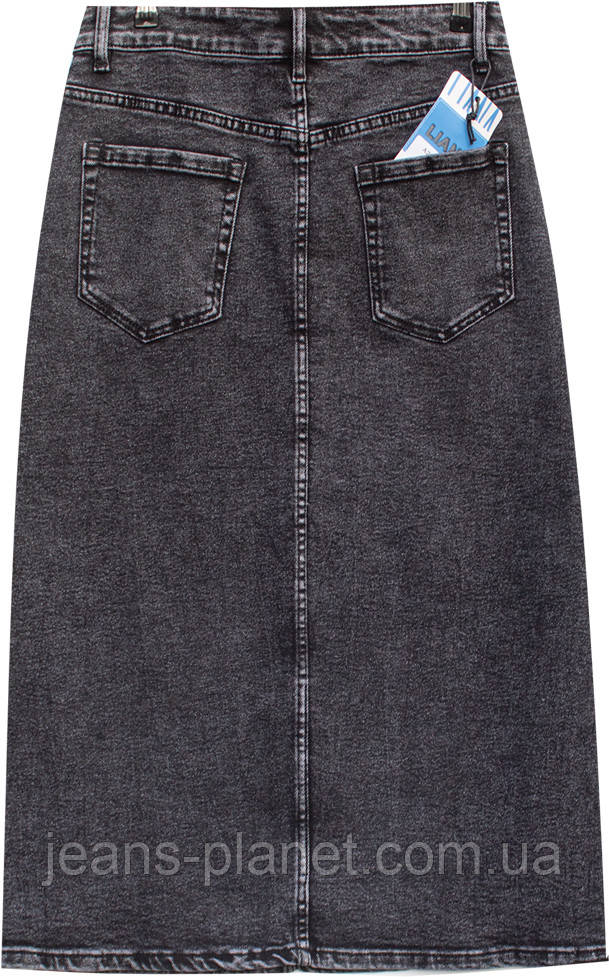 Модна джинсова спідниця міді-максі 80 см довжина великі розміри — изображение 5