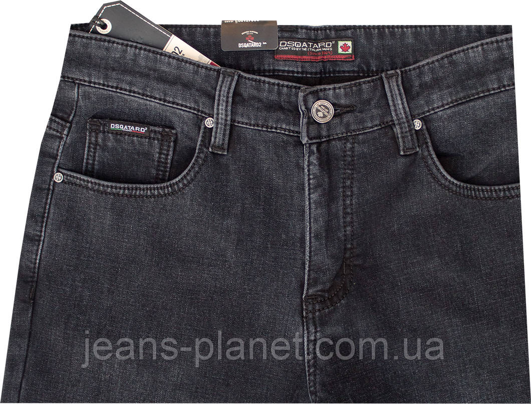 Джинси чоловічі зимові класичні сірого кольору бренд Dsqatard — изображение 7