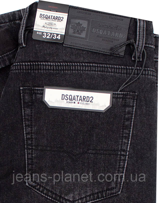 Джинси чоловічі зимові класичні сірого кольору Dsqatard — изображение 5