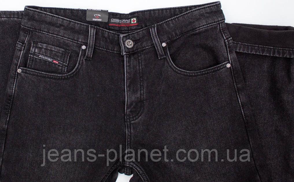 Джинси чоловічі зимові класичні сірого кольору Dsqatard — изображение 3