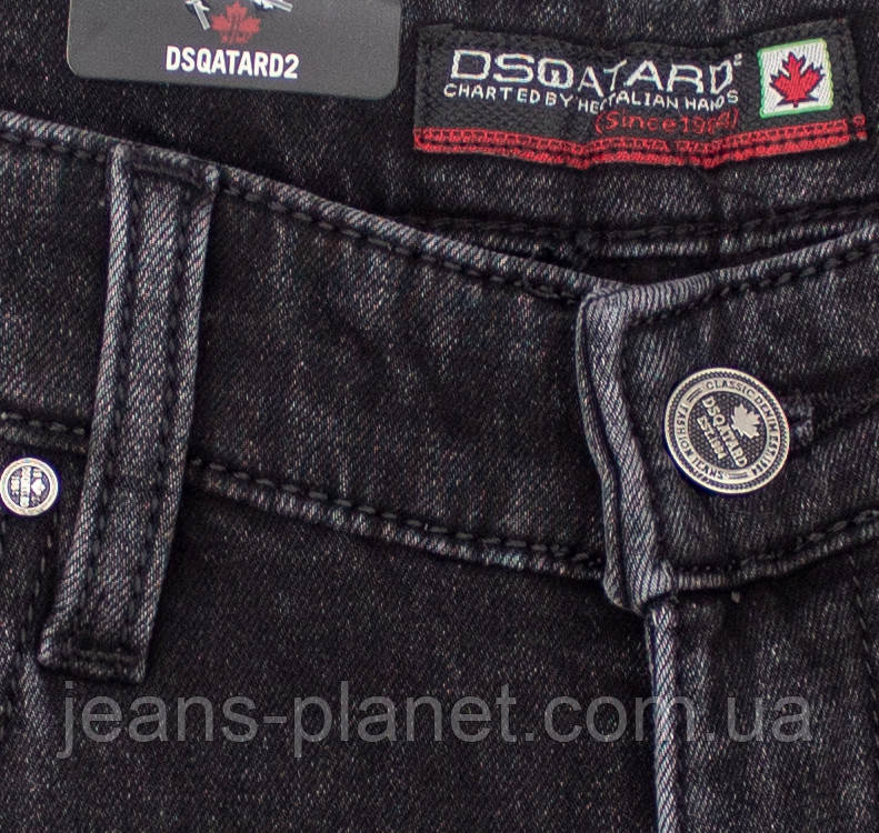 Джинси чоловічі зимові класичні сірого кольору Dsqatard — изображение 4