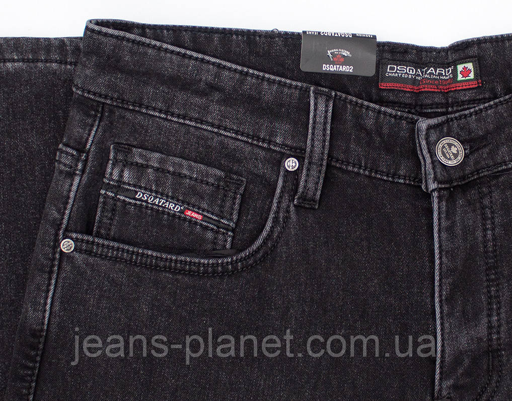 Джинси чоловічі зимові класичні сірого кольору Dsqatard — изображение 7