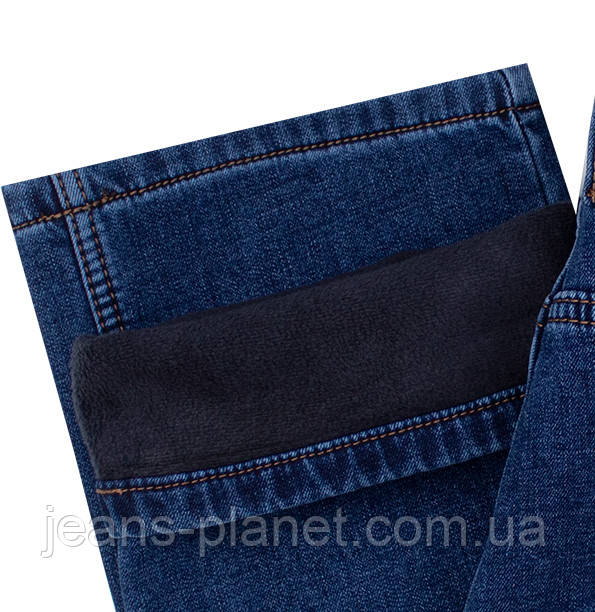 Джинси чоловічі класичні утеплені на флісі Dsqatard - 2308 — изображение 3