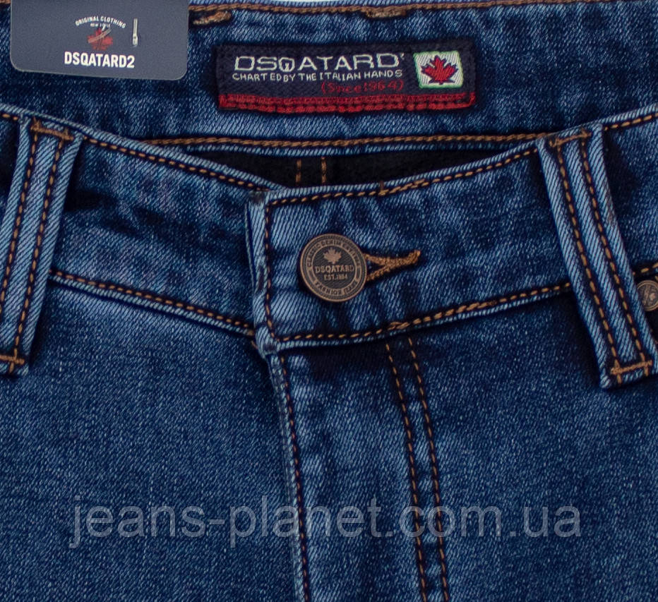 Джинси чоловічі класичні утеплені на флісі Dsqatard - 2288 — изображение 4