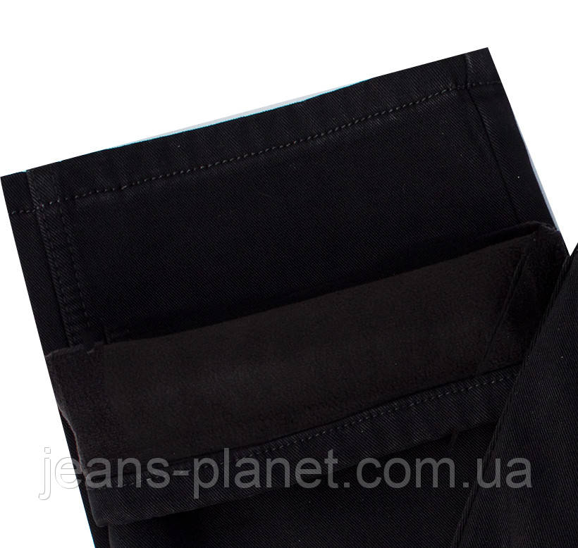 Джинси чоловічі зимові класичні Dsqatard чорного кольору великі розміри — изображение 10