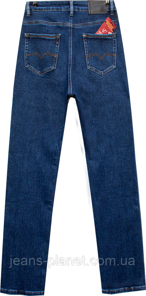 Джинси жіночі класичні утеплені прямі синього кольору Vanver — изображение 4