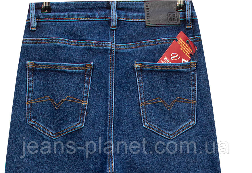 Джинси жіночі класичні утеплені прямі синього кольору Vanver — изображение 6