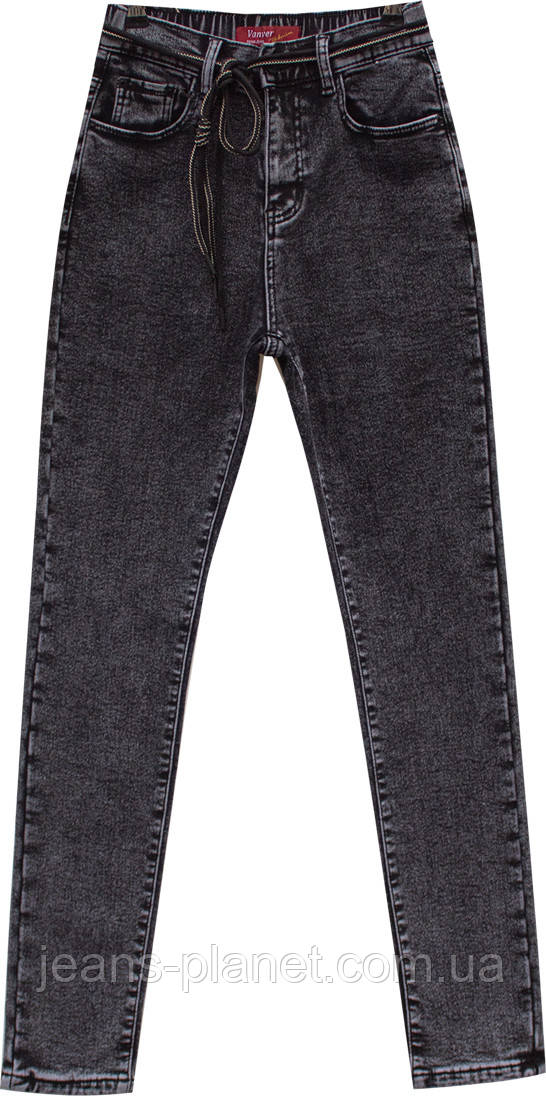 Джинси жіночі завужені утеплені Vanver графітного кольору 32 розмір — изображение 8