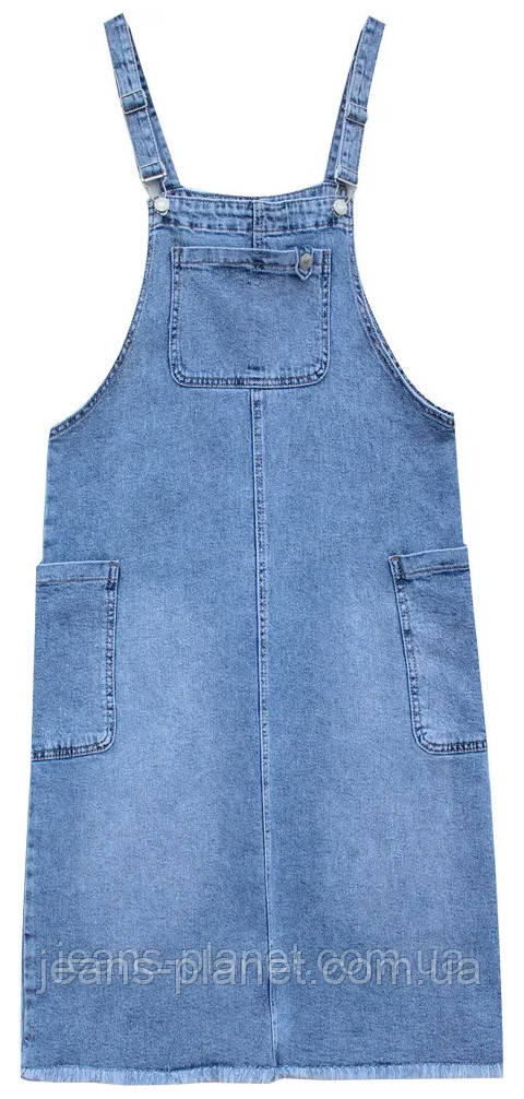 Модний жіночий джинсовий комбінезон сарафан LDM — изображение 5