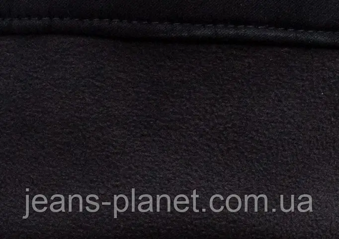 Джинси утепленні жіночі палаццо на байці Vanver чорного кольору — изображение 9