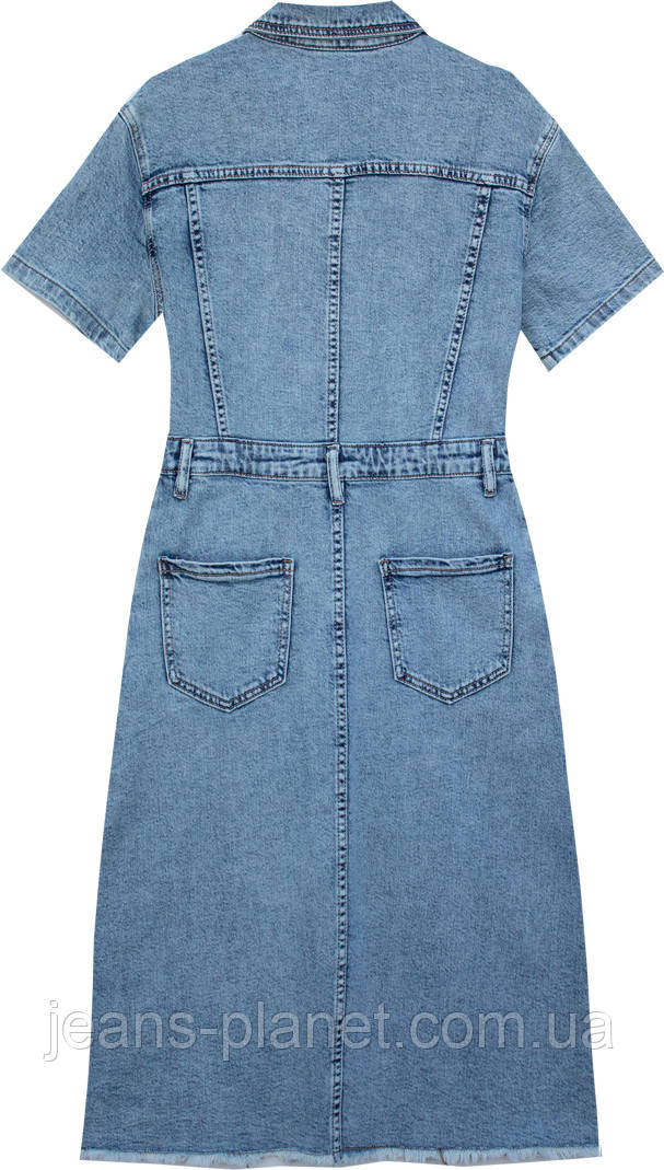 Модна джинсова сукня прямого крою на гудзиках Liana — изображение 3