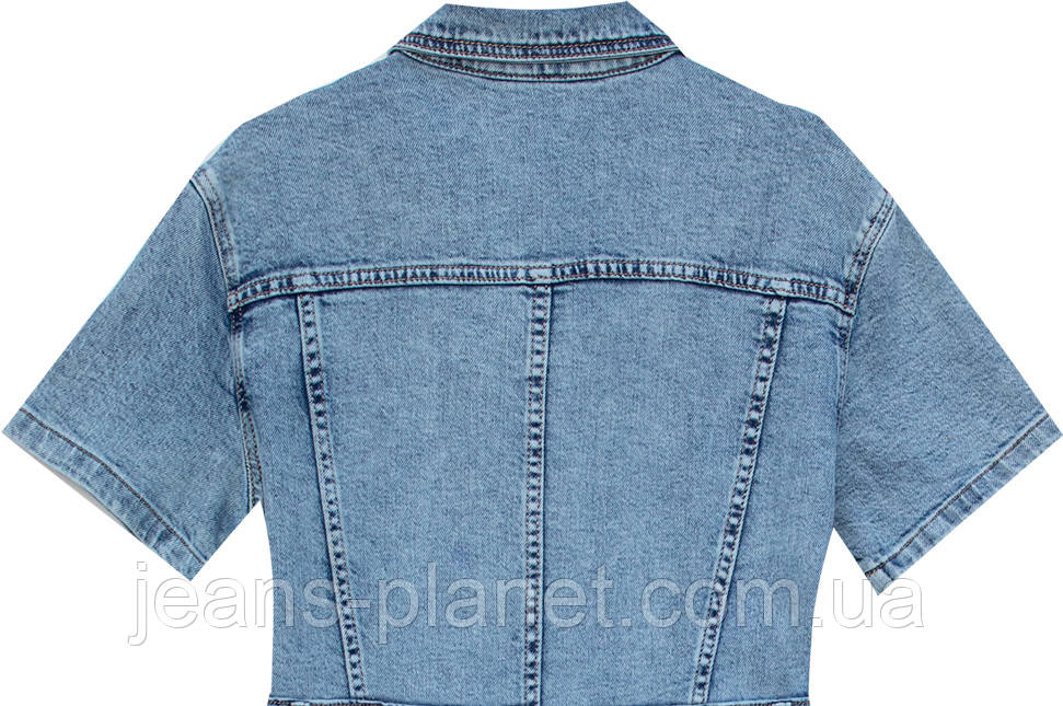 Модна джинсова сукня прямого крою на гудзиках Liana — изображение 6