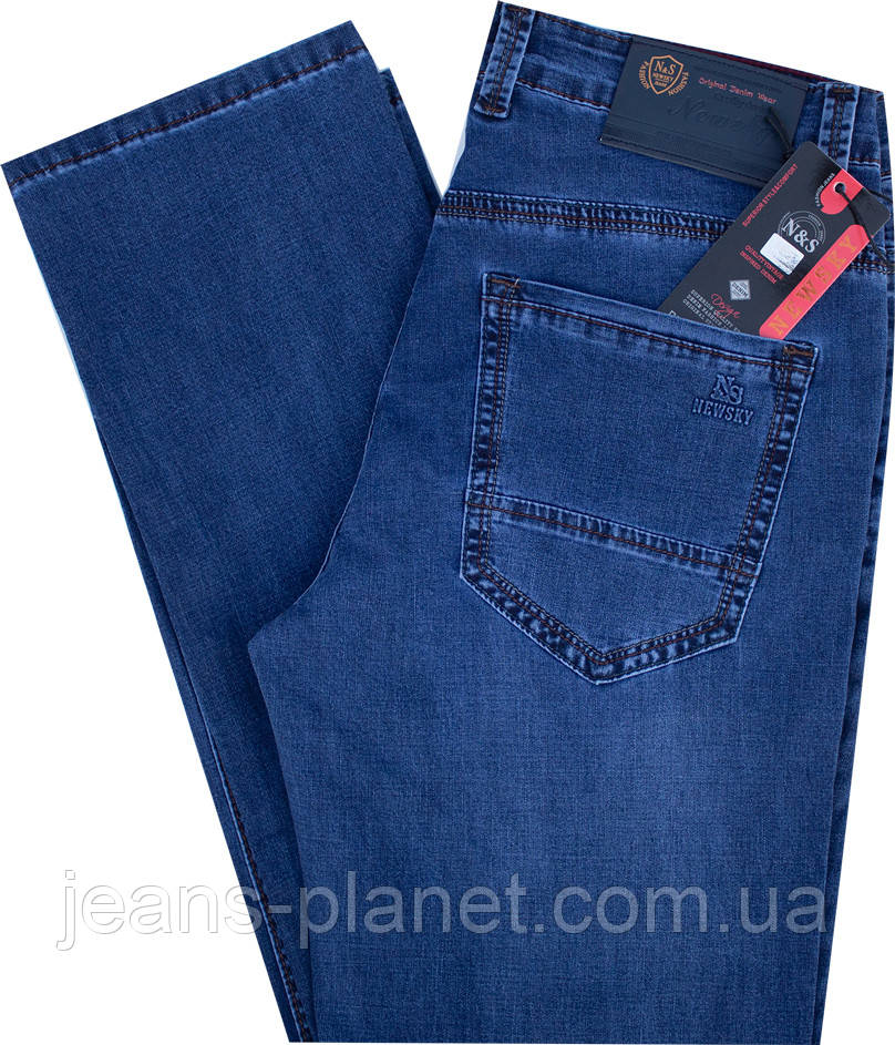 Чоловічі класичні літні джинси New Sky з косими кишенями — изображение 5