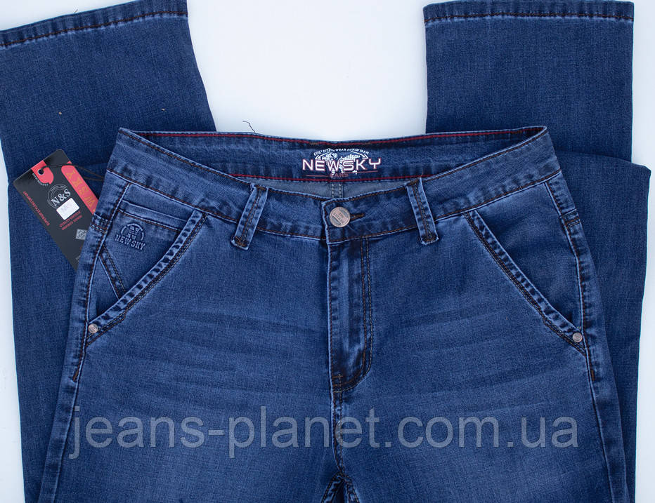 Чоловічі класичні літні джинси New Sky з косими кишенями — изображение 3