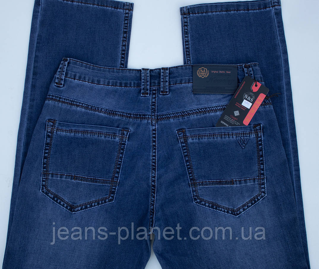 Якісні класичні чоловічі літні джинси New Sky — изображение 3