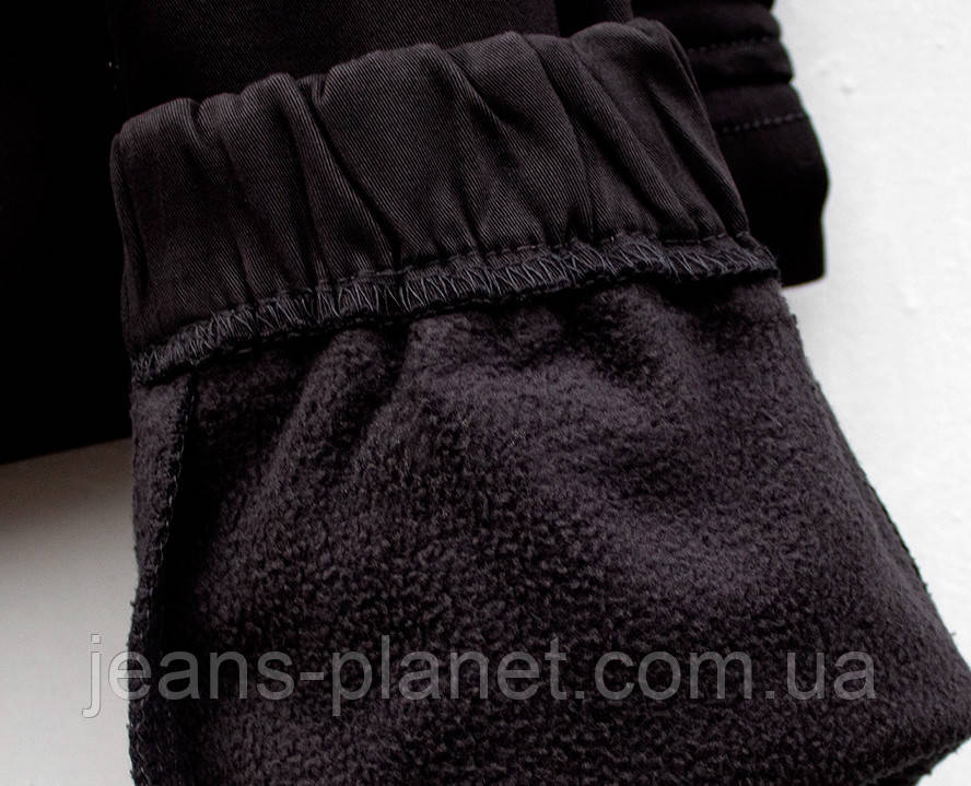 Джинси чоловічі утеплені карго джоггери чорного кольору Awivgoss — изображение 6