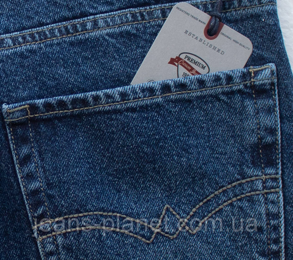 Джинси чоловічий прямі класичні бренд Crown Jeans коттон — изображение 3