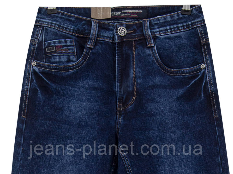 Джинси чоловічі класичні темно-синього кольору Baron Jeans — изображение 3