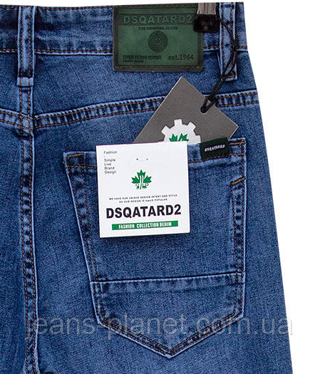 Джинси чоловічі класичні бренд Dsqatard світло-синього кольору 30 розмір — изображение 3