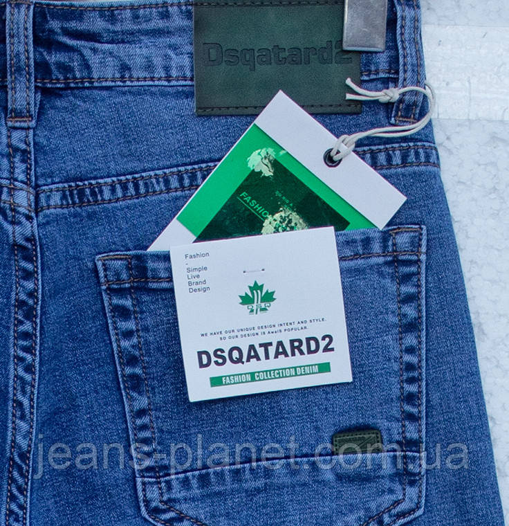 Джинси чоловічі класичні світло-сині бренд Dsqatard — изображение 3
