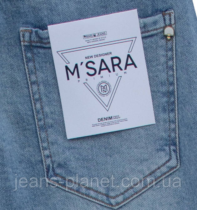 Модні жіночі джинси палаццо кольору блакитний "tint" M.Sara 2965 — изображение 3